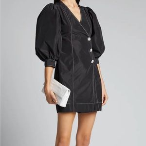 GANNI
Recycled Heavy Polyester Wrap Dress